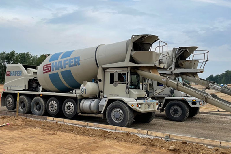 Pouring Redi-Mix Concrete