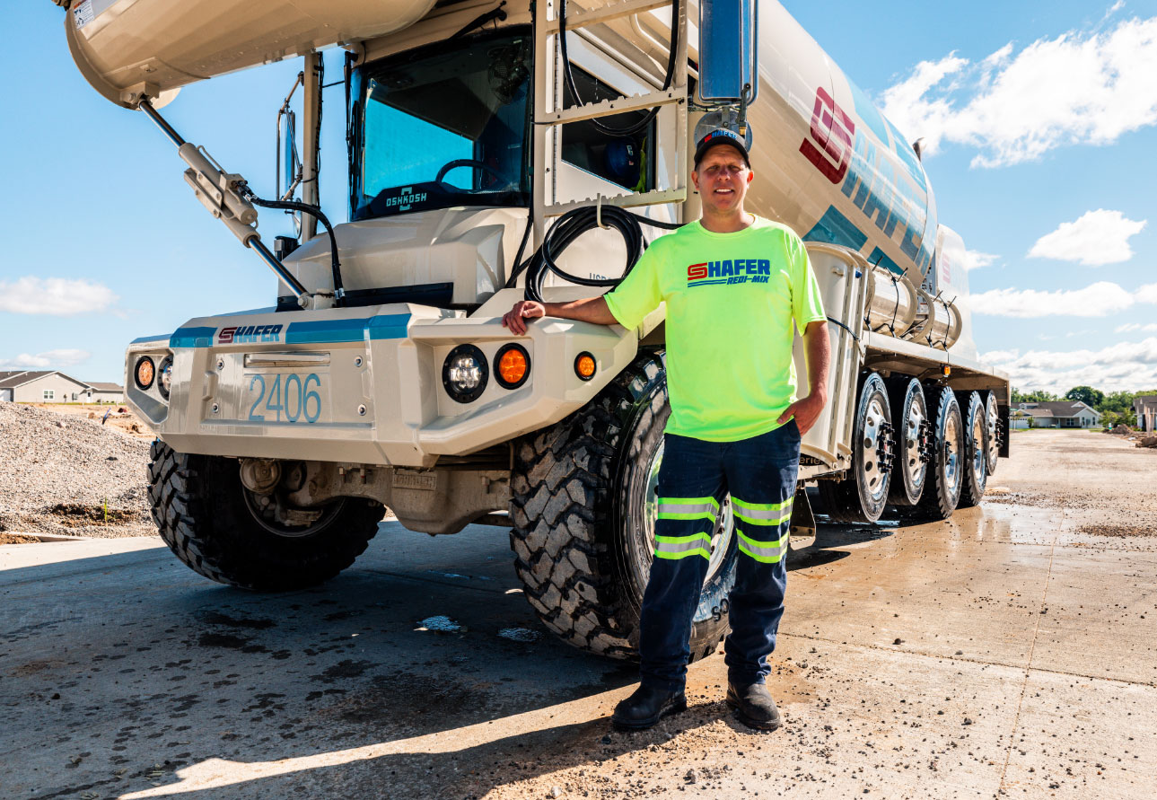 Pouring Redi-Mix Concrete